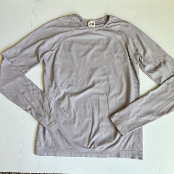 Athleta Girl Lavender Power Up Seamless Top XL 14 - Picture 2 of 7